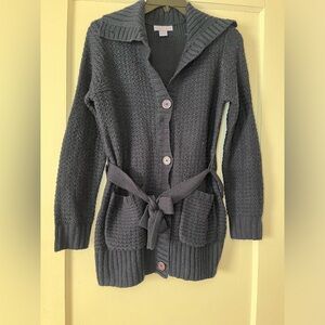 womens laura scott dark blue cardigan size small